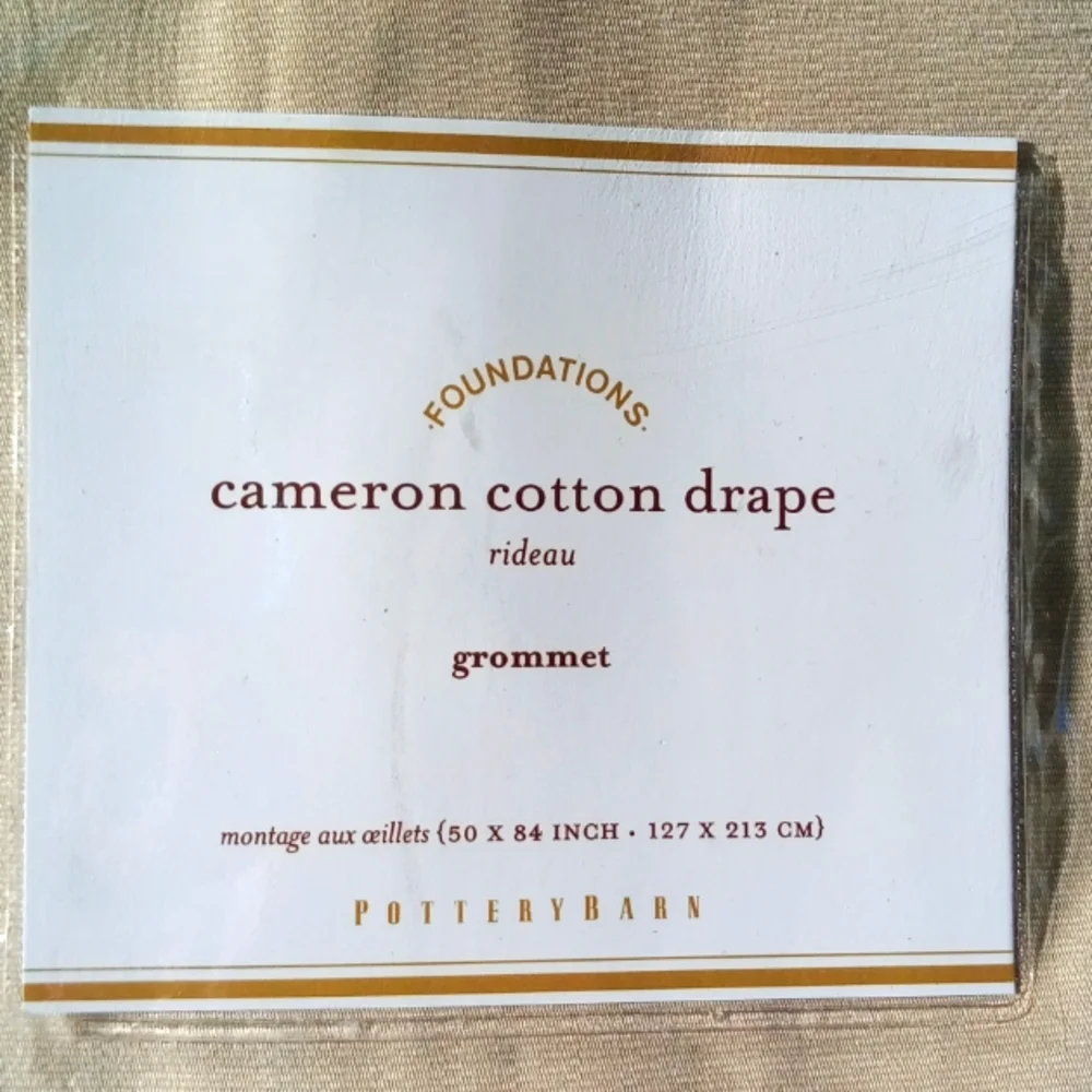 Pottery Barn Cameron Drapes 50X84 inches .